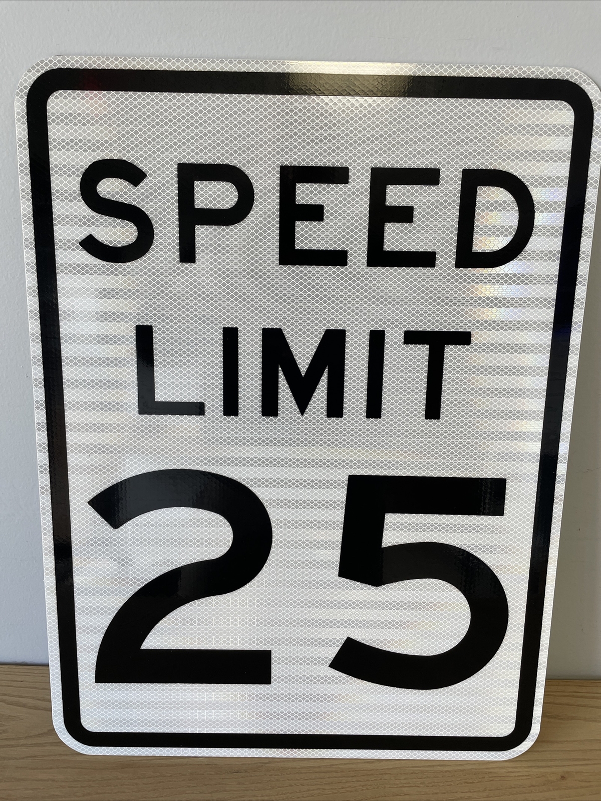 Speed Limit 25 Sign, 18” x 24” Aluminum, Highly Reflective Road Sign
