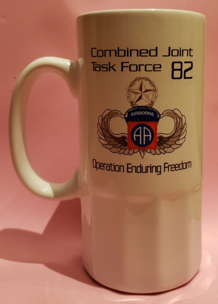 6.25" Mug Stein Operation Enduring Freedom 82 Airborne Combined Joint Task Force