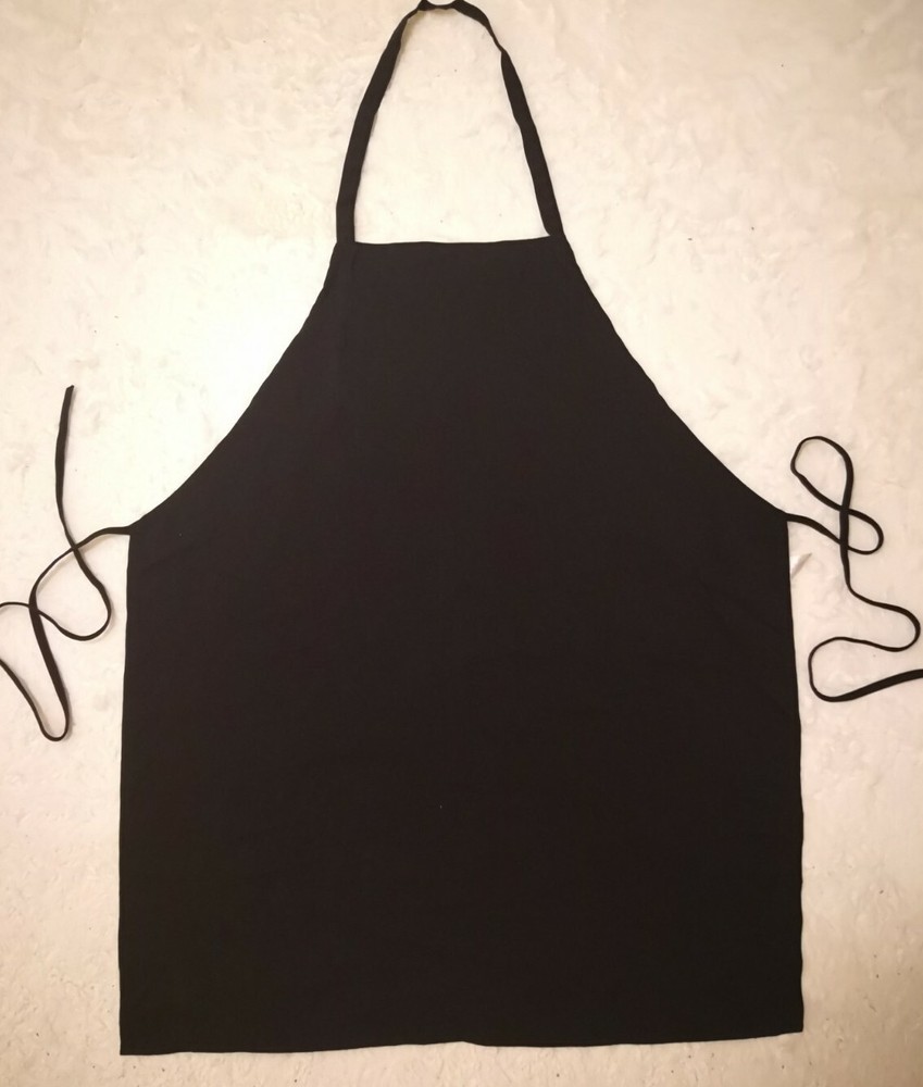 Black Polyester Apron 32"L x 27"W