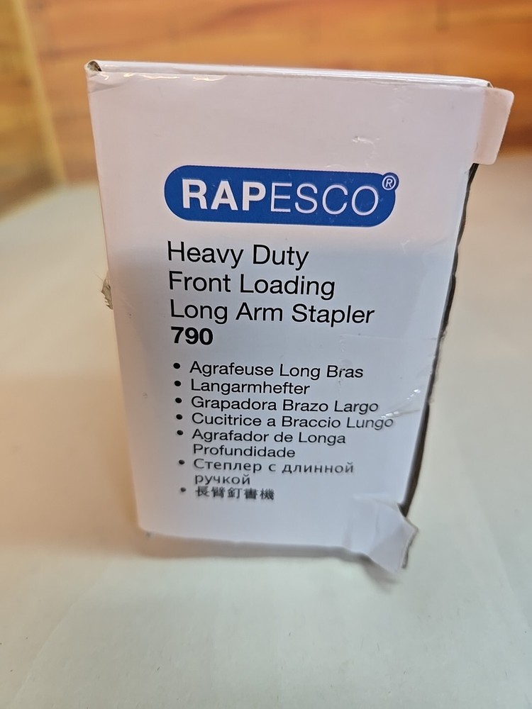Rapesco Worldwide Front Loading Long Arm Stapler 790; NOB