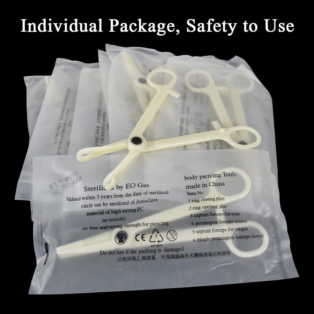 Belly Piercing Kit 13Pcs Belly Button Piercing Kit Includes 2Pcs 14G Belly Bu...