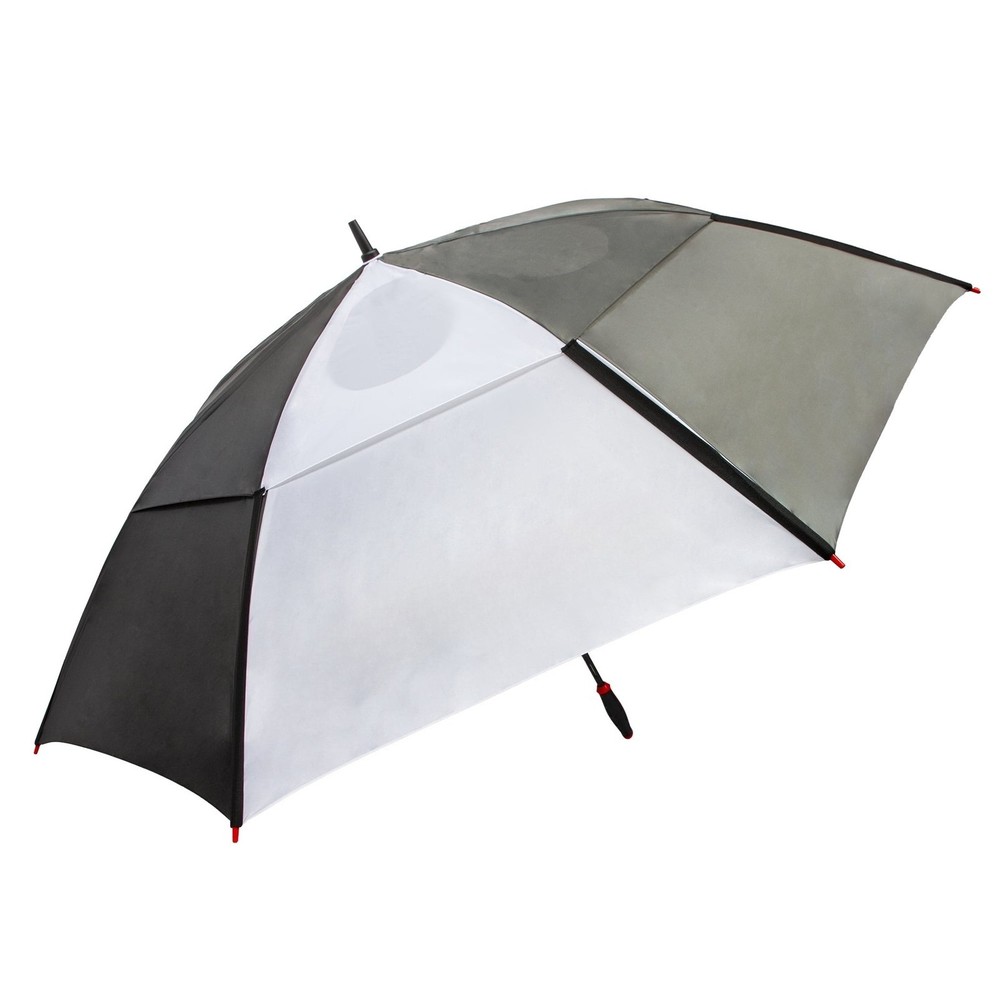 68-inch Auto Open Vented Golf Umbrella, Black/White