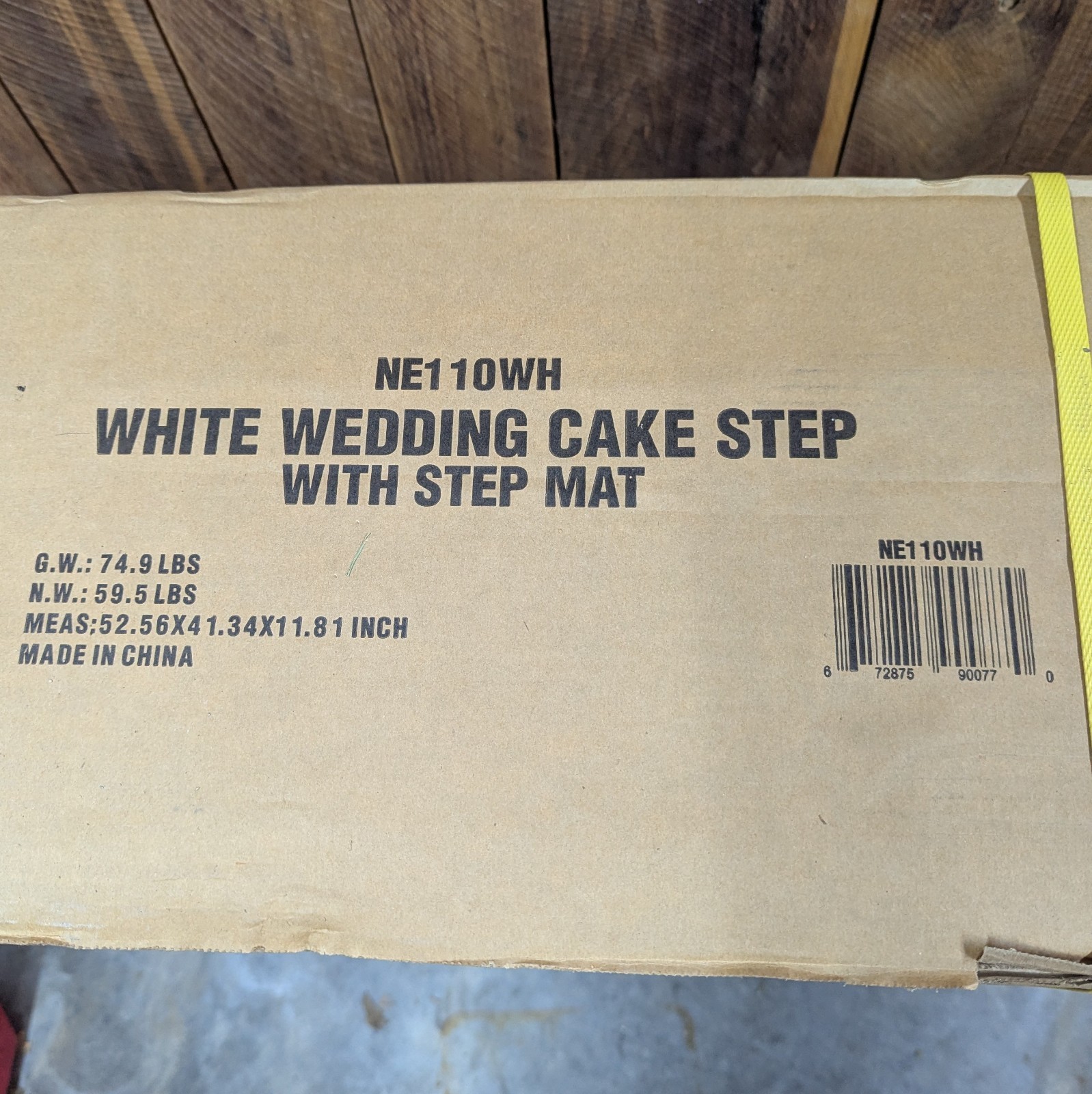 Blue Wave Wedding Cake In Pool Step to Deck System With Liner Pad NE110WH NEW