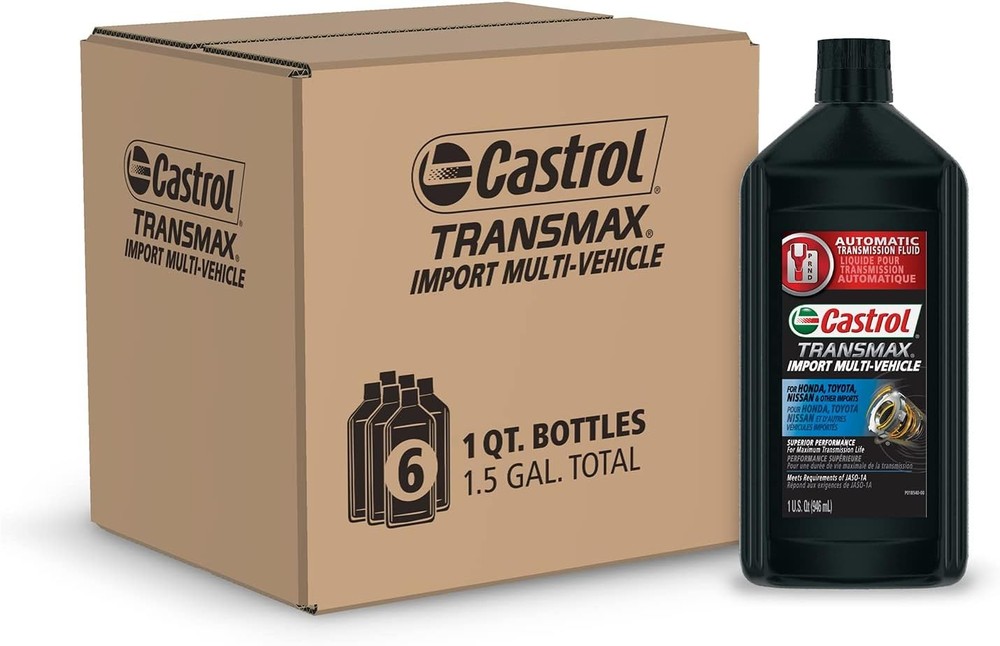 Castrol Transmax Import Multi-Vehicle Automatic Transmision Fluid, 1 Quart,...