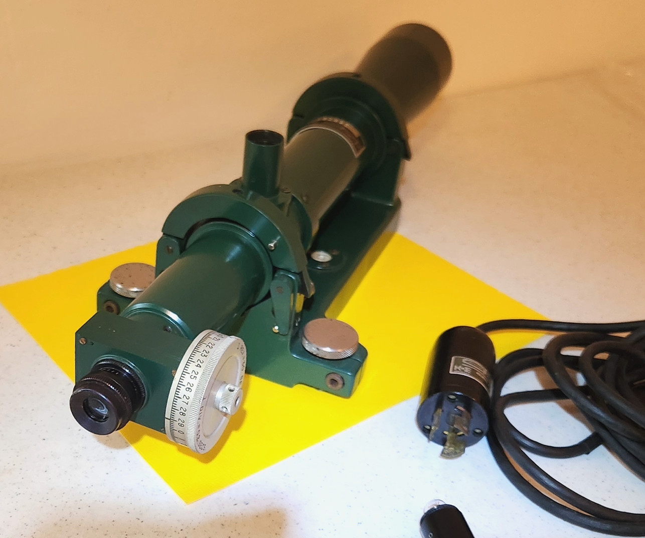 K&E  Keuffel & Esser 71-4210 Autocollimator including lighting & manual. Tested