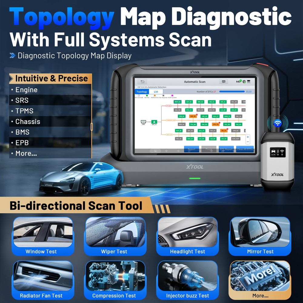2025 Newest XTOOL IP919PRO ECU Programming Full System Diagnostic Scanner Tool