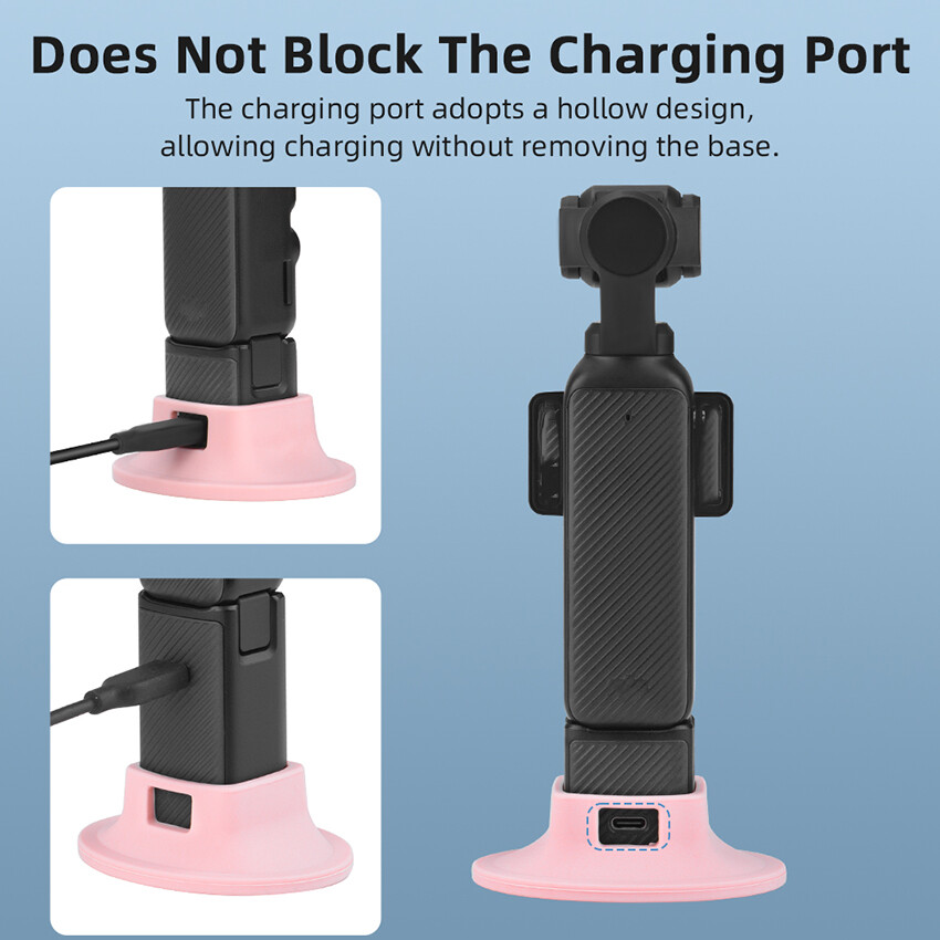 For DJI OSMO Pocket 3 Desktop Stand Fixed Support Bracket Silicone Slip Holder