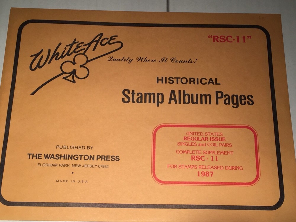 New Package White Ace Pages Regular Issues Complete 1987 RSC-11