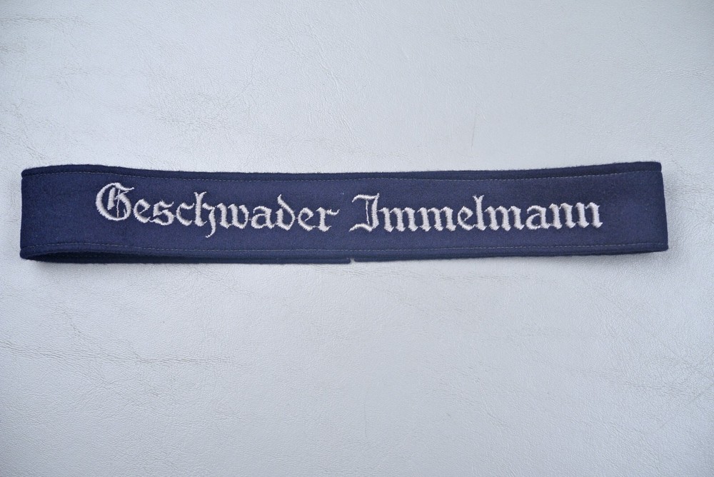 WWII GERMAN LUFTWAFFE GESCHWADER IMMELMANN CUFF TITLE