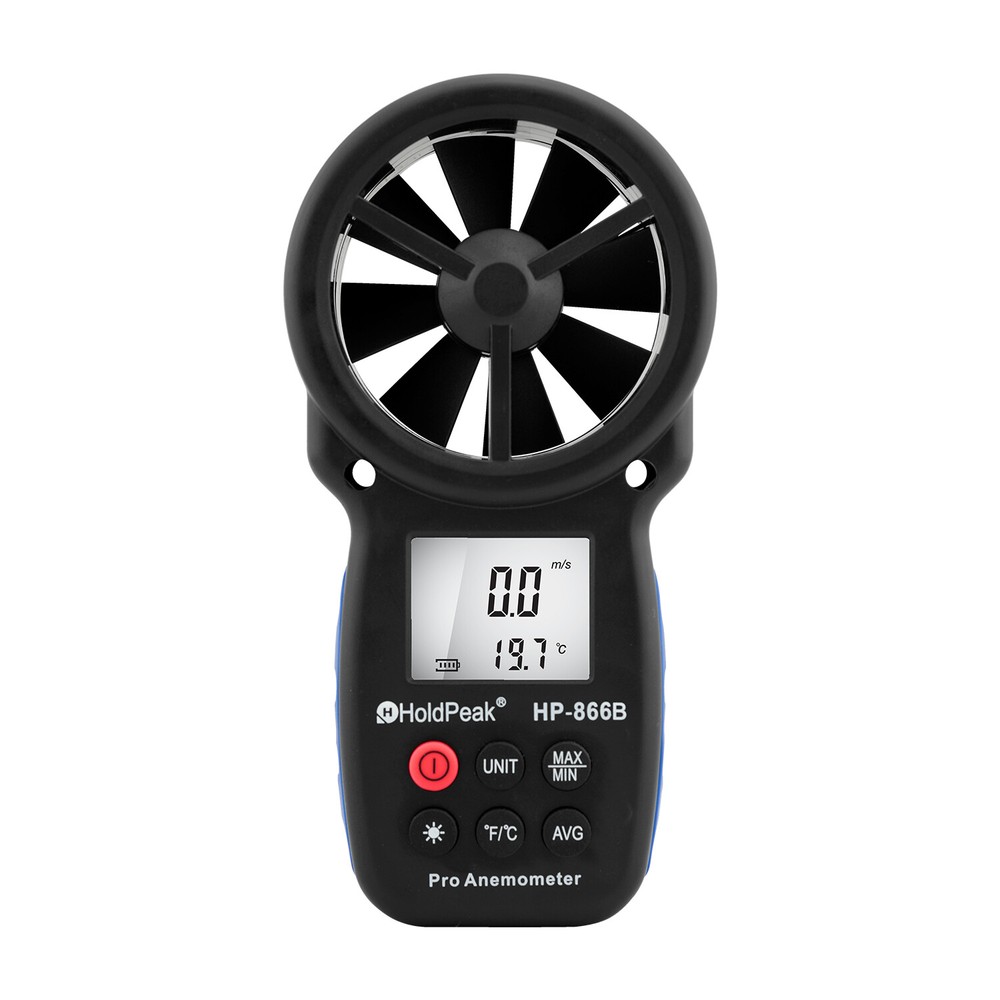Digital Anemometer Wind Speed Meter Wind Measuring Air Flow Meter Velometer