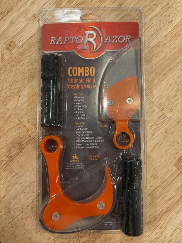 Raptorazor Aluminum Big Game Skinner Game Processing Knife
