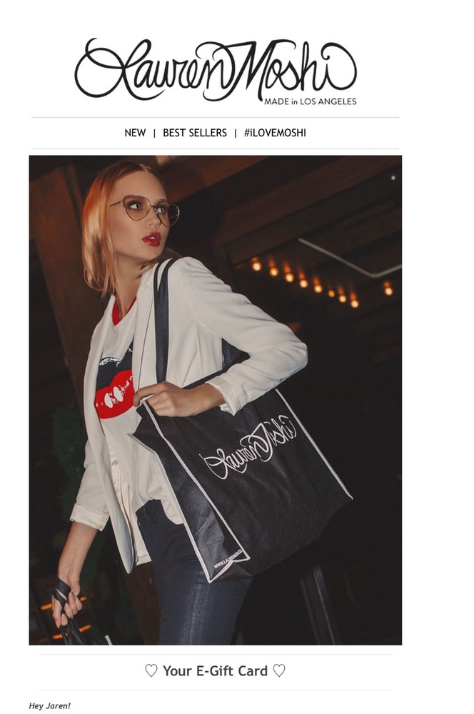 Lauren Moshi $500 Gift Card, Offering For $425