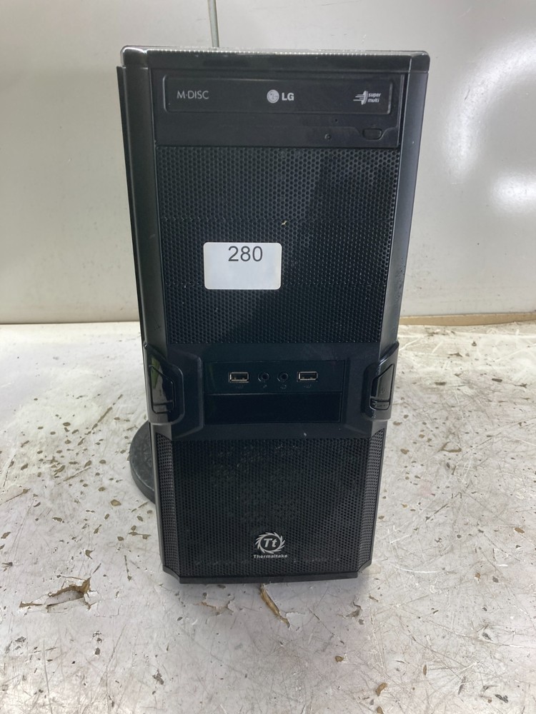 Black Thermaltake ATX Gaming Case