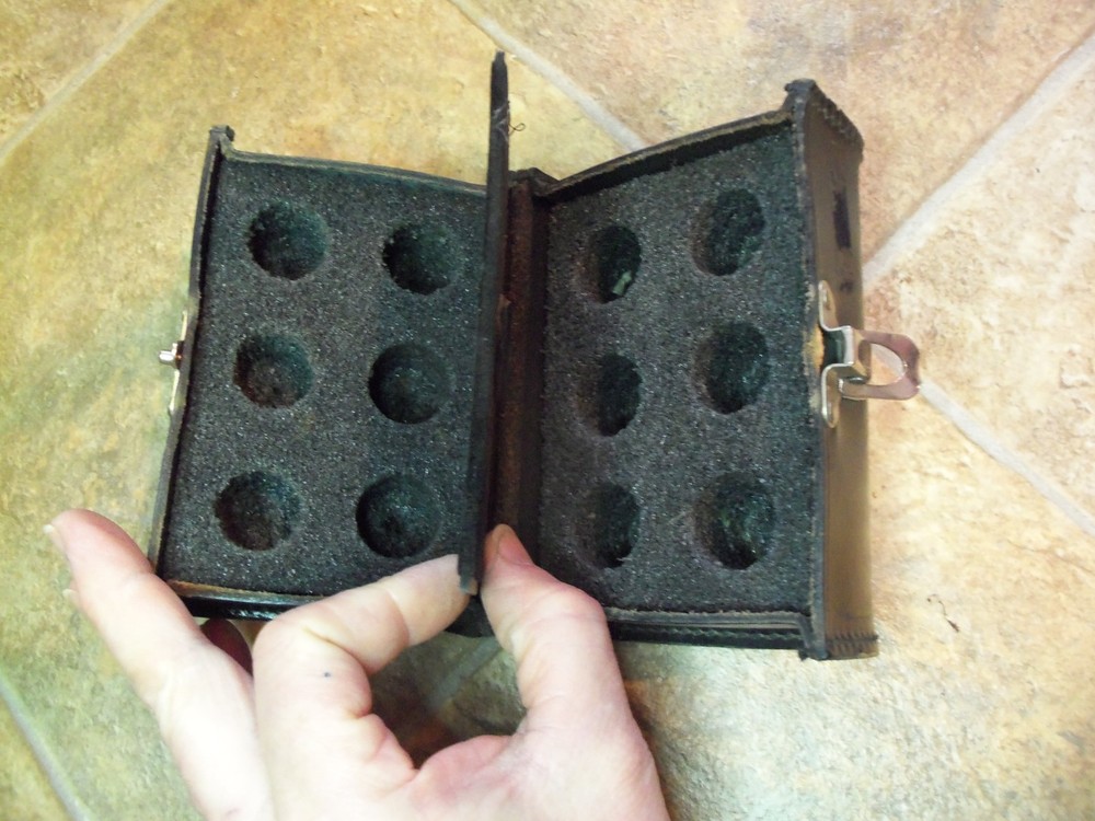 BIRD 43 LEATHER CASE FOR 12 WATTMETER ELEMENTS