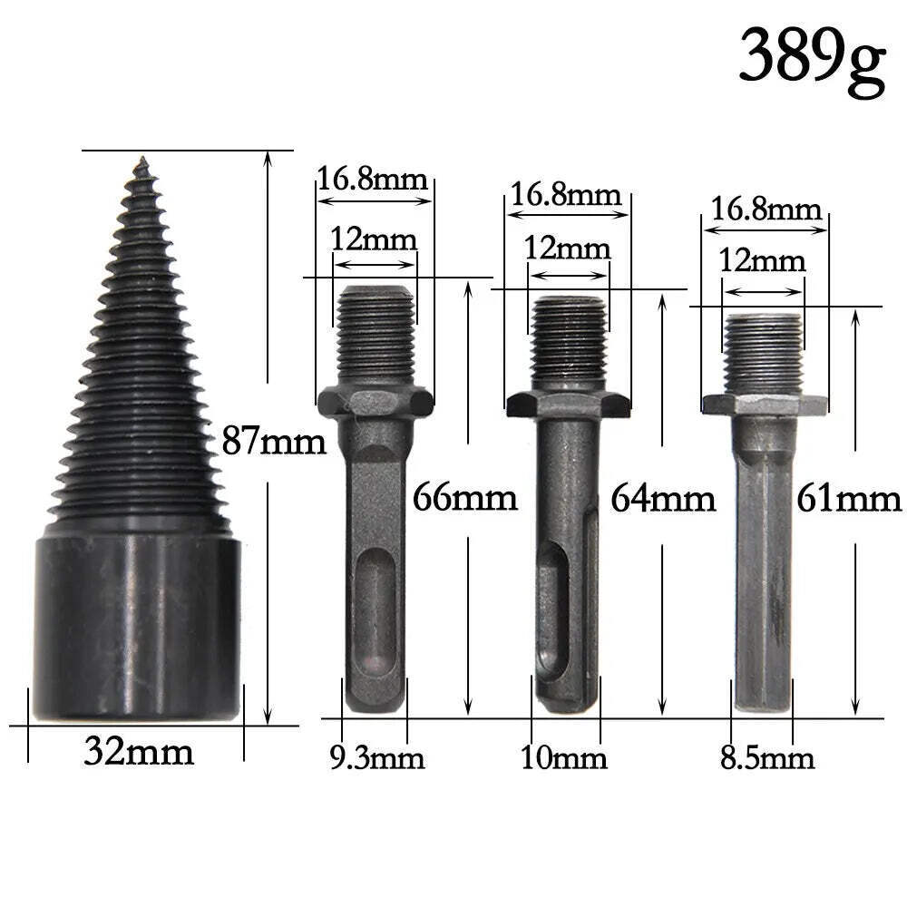 32mm Blackened Interchangeable Handle Chopping Drill Bit Electric Drill Electric