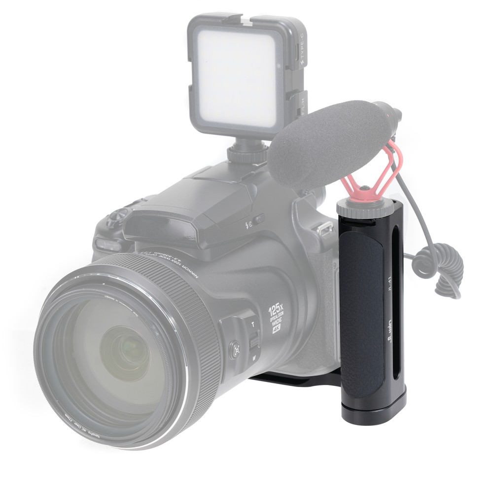 Professional L-Shaped Camera Grip - Universal Side Handle + Arca Swiss Plate