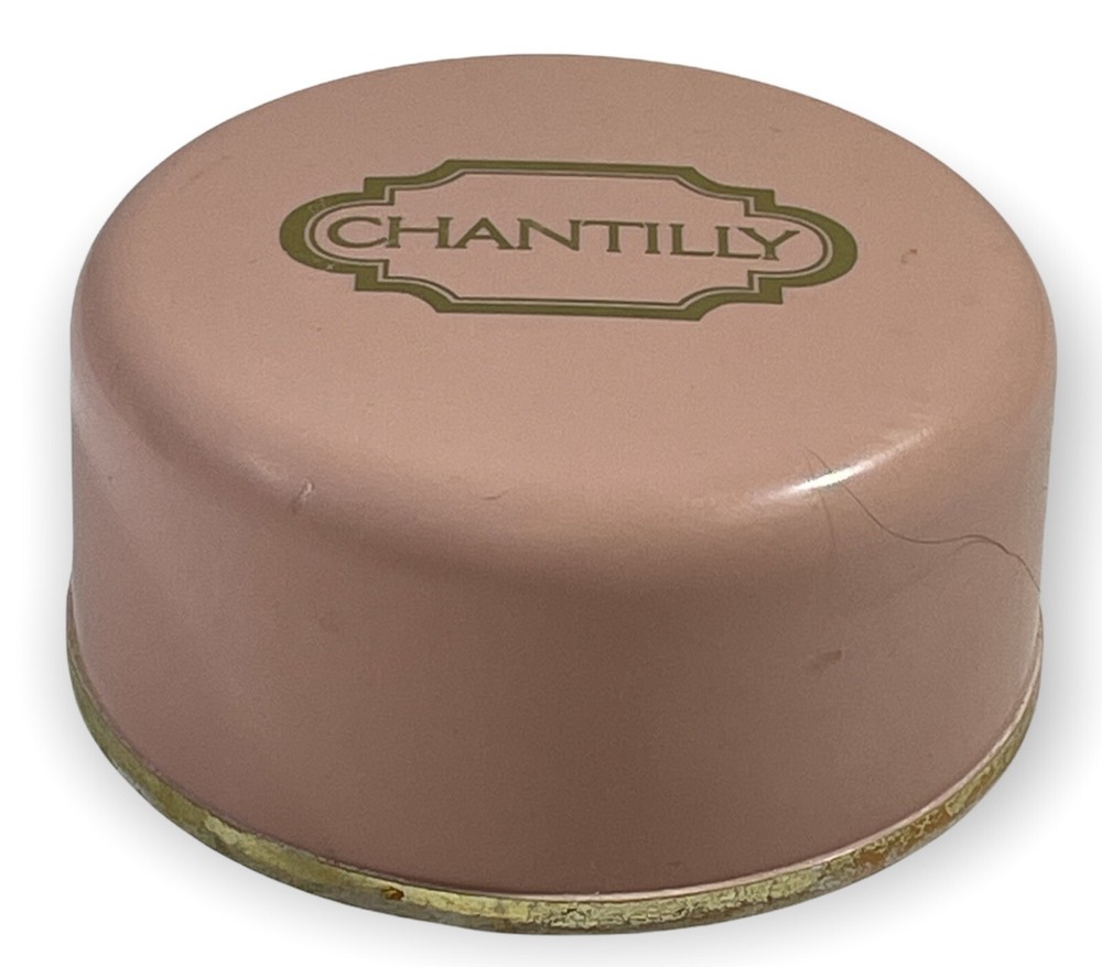 Chantilly Dusting Powder Container 5oz Plastic Vtg Logo Retro Mom No Puff EMPTY