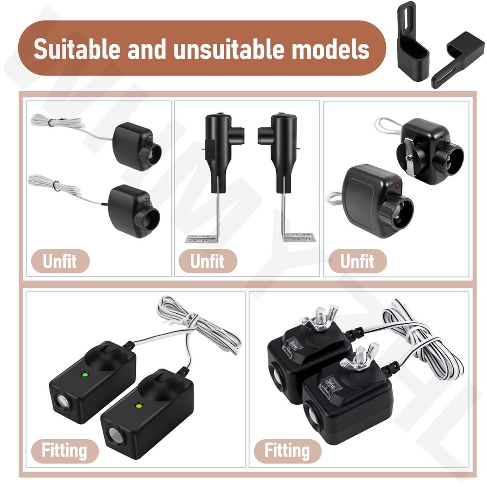 2 Pack Garage Door Sensor Sun Shade Protector | Shield...