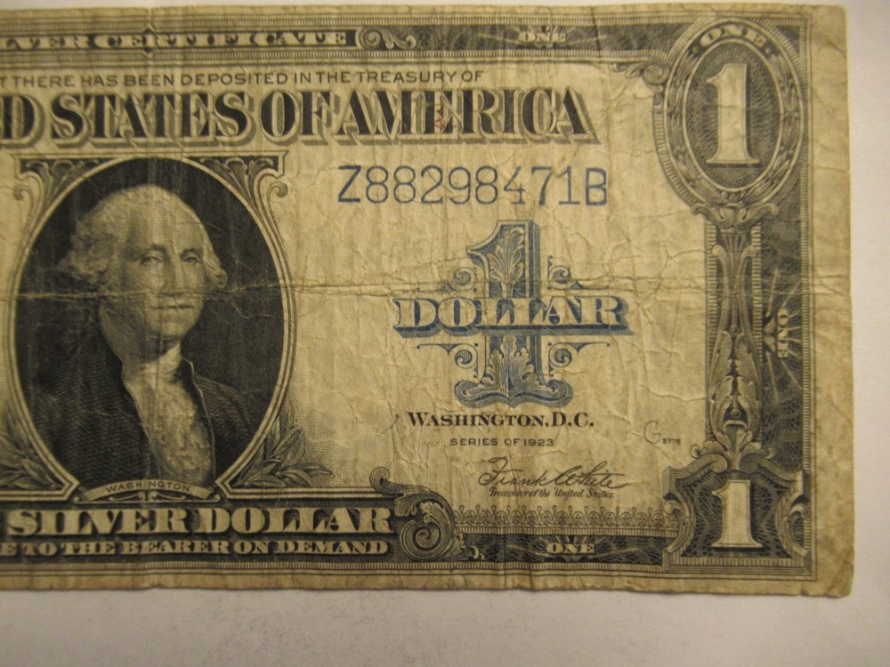 Series 1923 $1 Silver Certificate, Large Size Note, circ