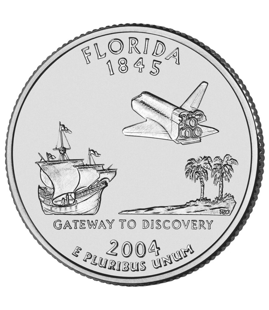 2004 S Florida State Quarter ~ Uncirculated