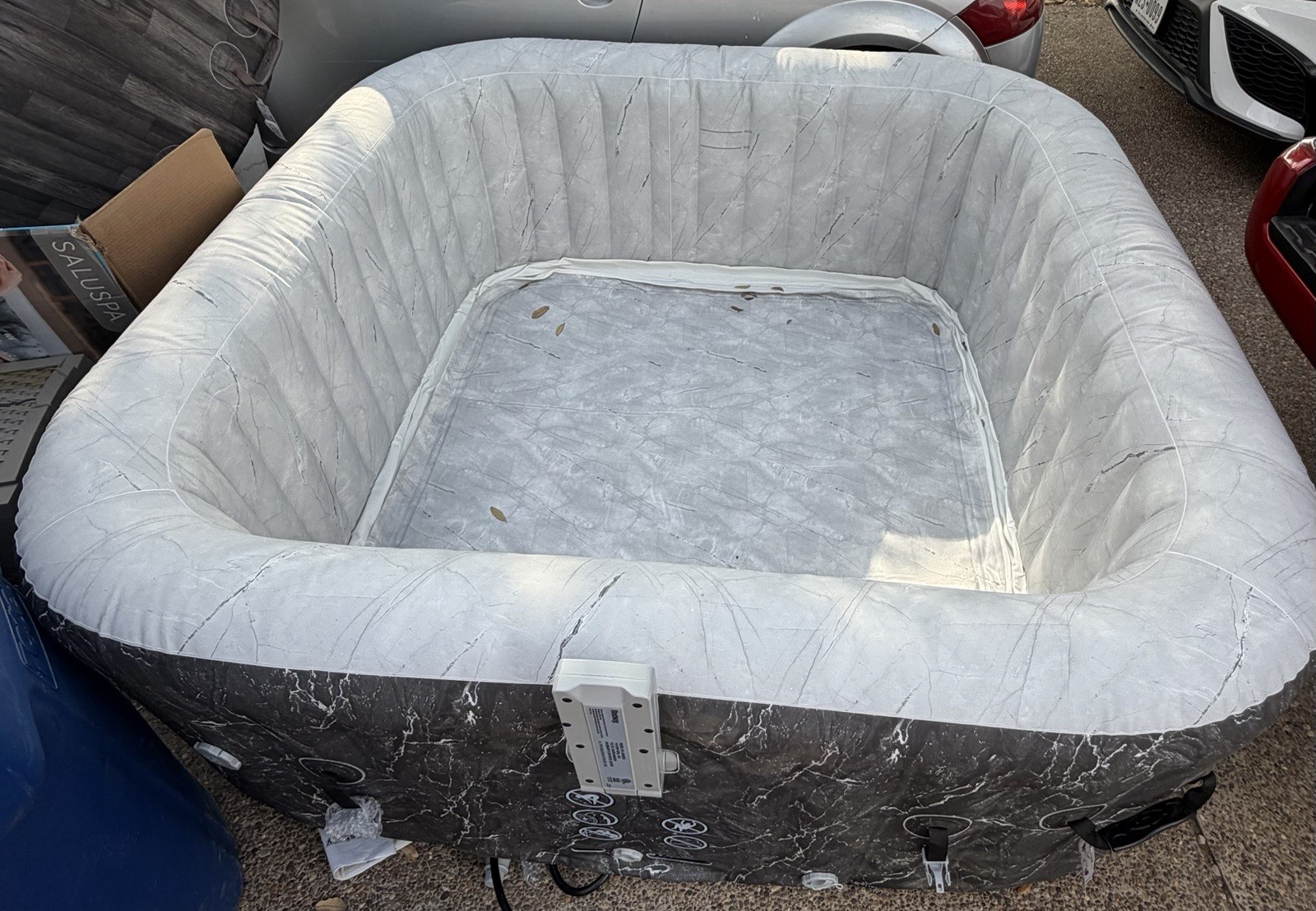 Bestway SaluSpa Hermosa AirJet Hot Tub Liner Replacement, Black Marble