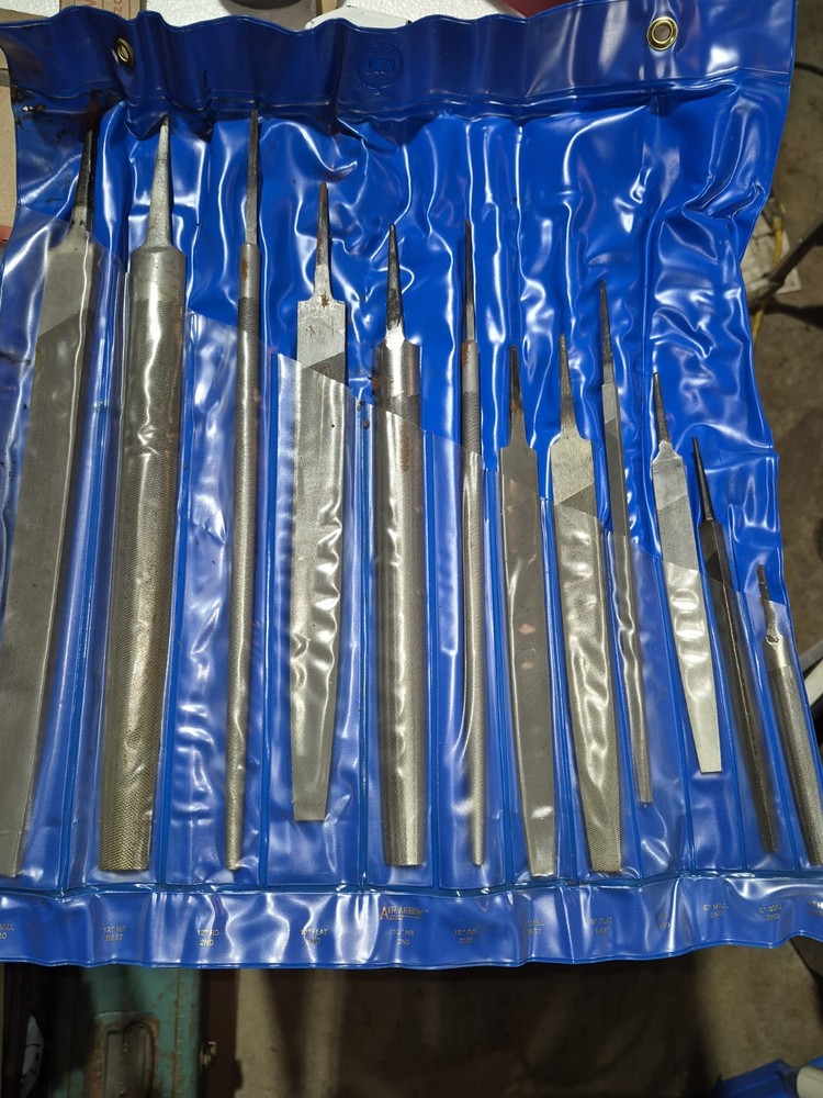 Air Arrow Assorted Files 4"-12" Quantity: 12 With Blue Roll Protective Case USA