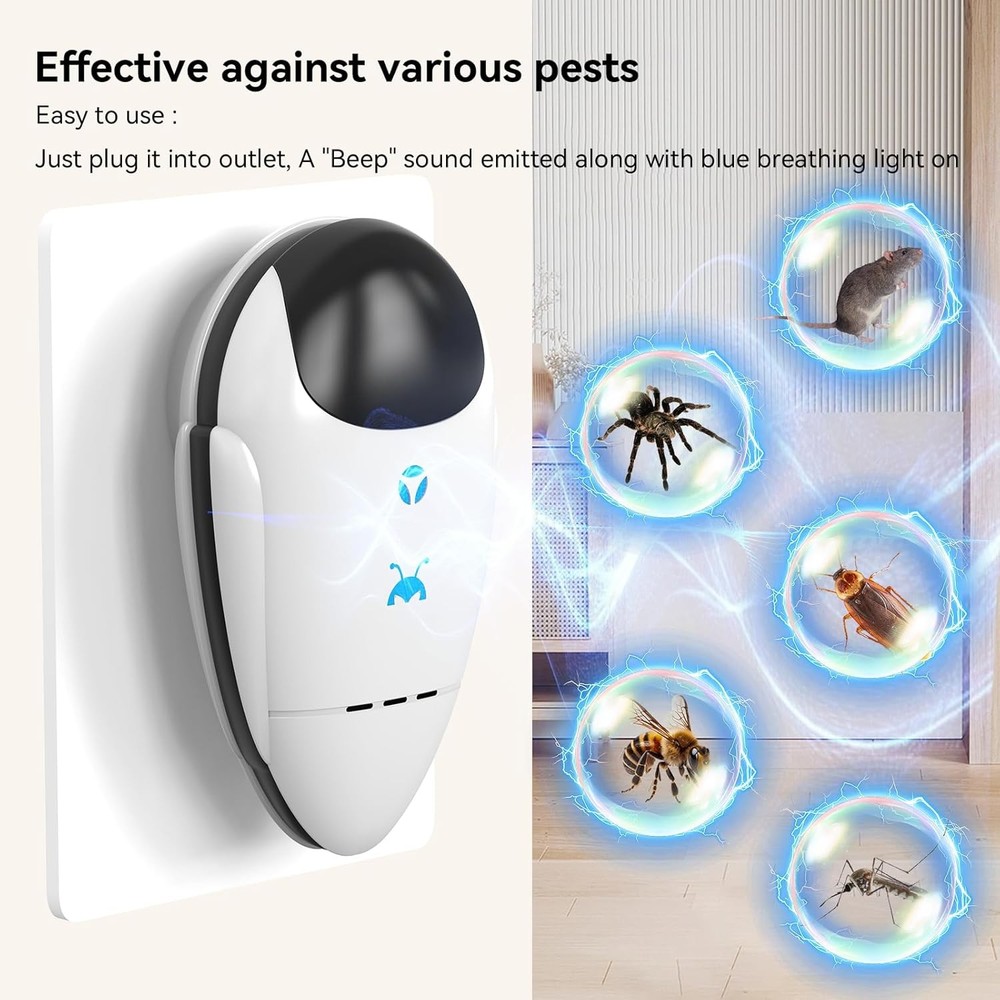 Upgraded Ultrasonic Repeller & Insect Indoor Repeller
