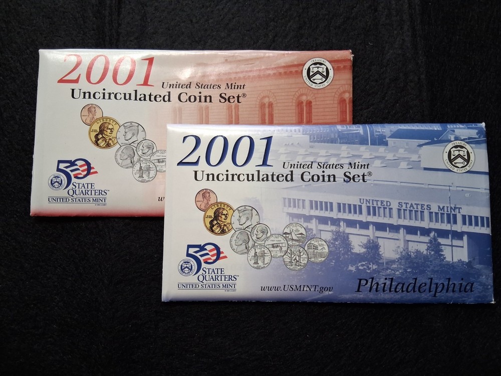 2001 US Mint Set P and D