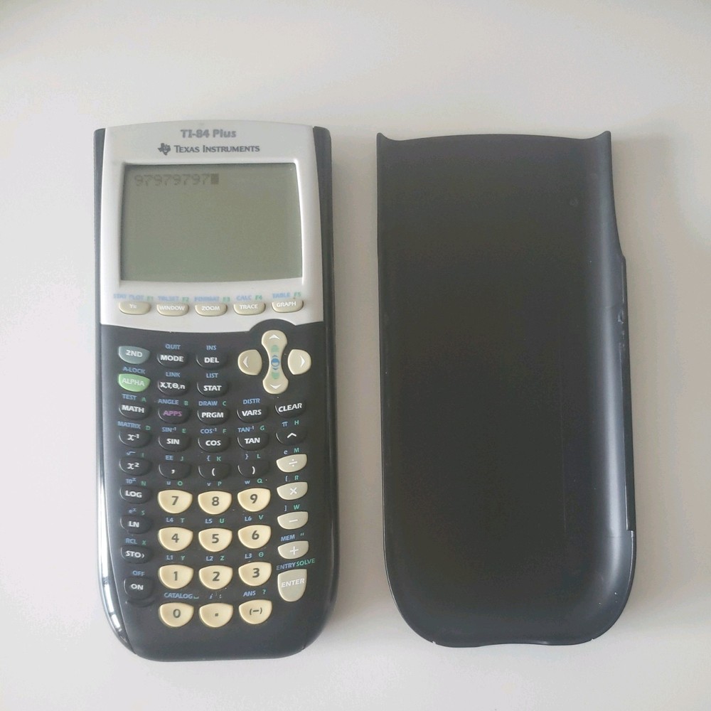 Texas Instruments TI-84 Plus Graphing Calculator - Black (TESTED AND WORKING)