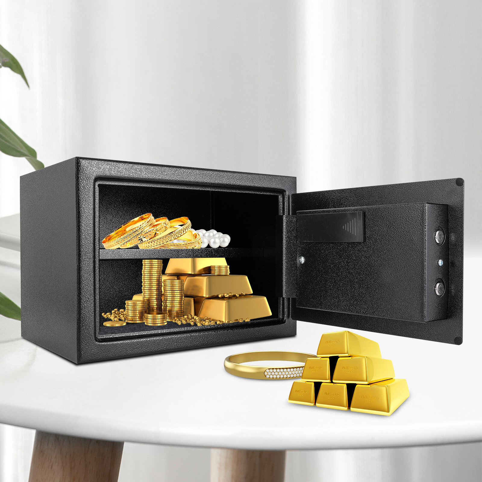 Large Safe Box Safety Steel Fireproof Digital Keypad Lock Home Cash Security New