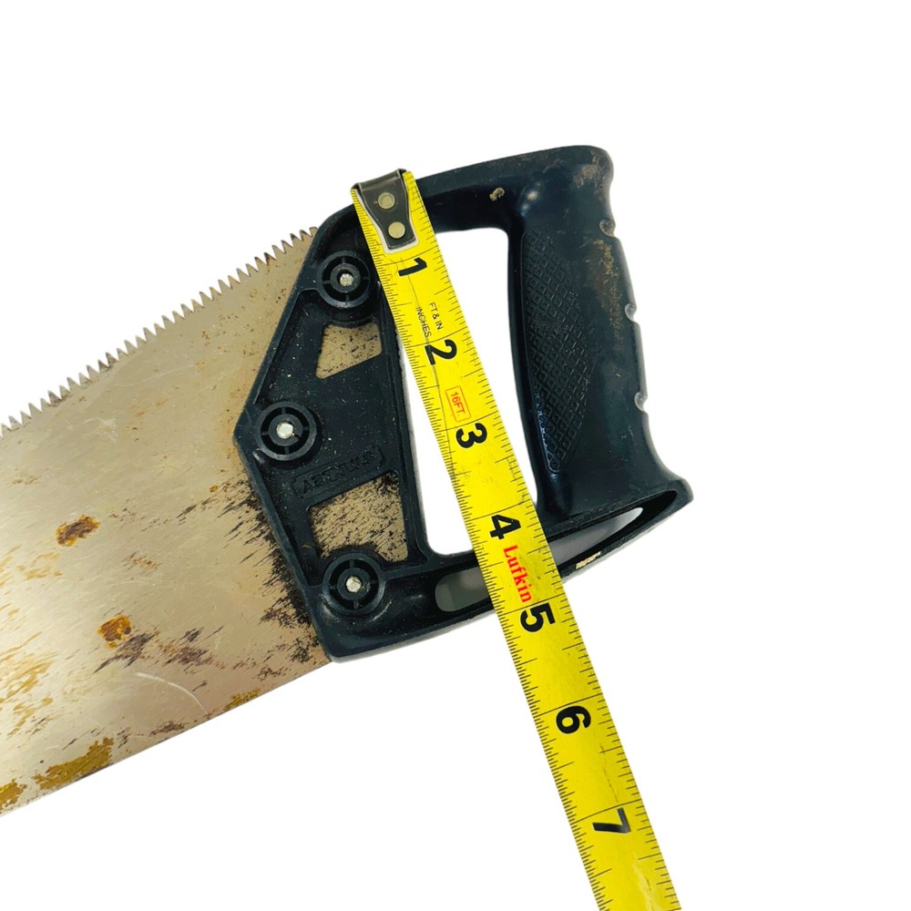 Stanley Sharp Tooth 14 in Black Handle Hand Saw