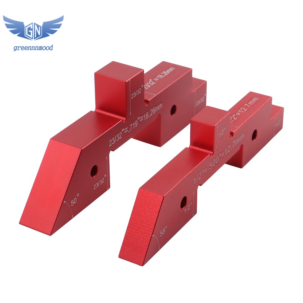 Router Table Setup Bars 14PCS Precision Aluminum Setup Blocks Height Gauge