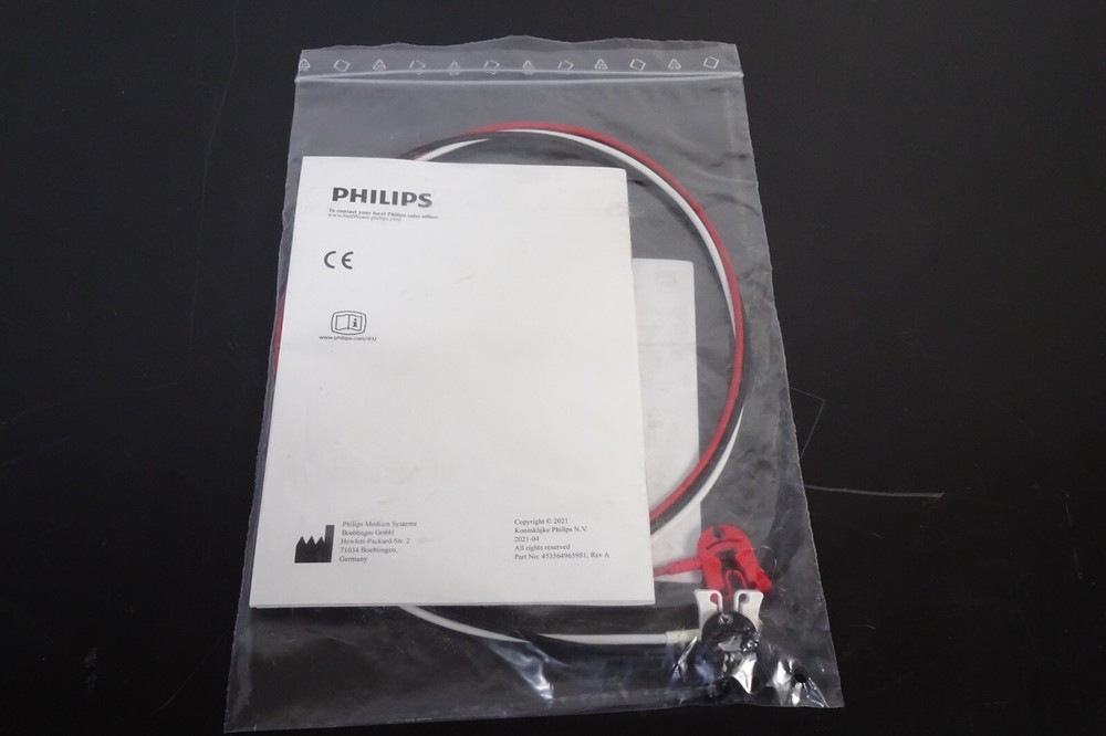 Philips M1968A ECG 5-Lead Set, Grabber, AAMI Cable