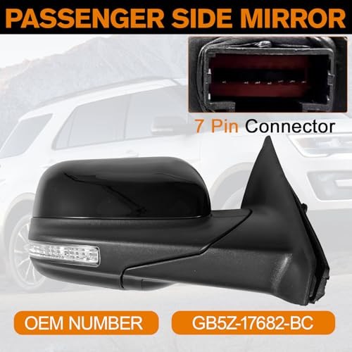 Driver Side Mirror Compatible with with Left Driver Side 7Pins 2016-2019
