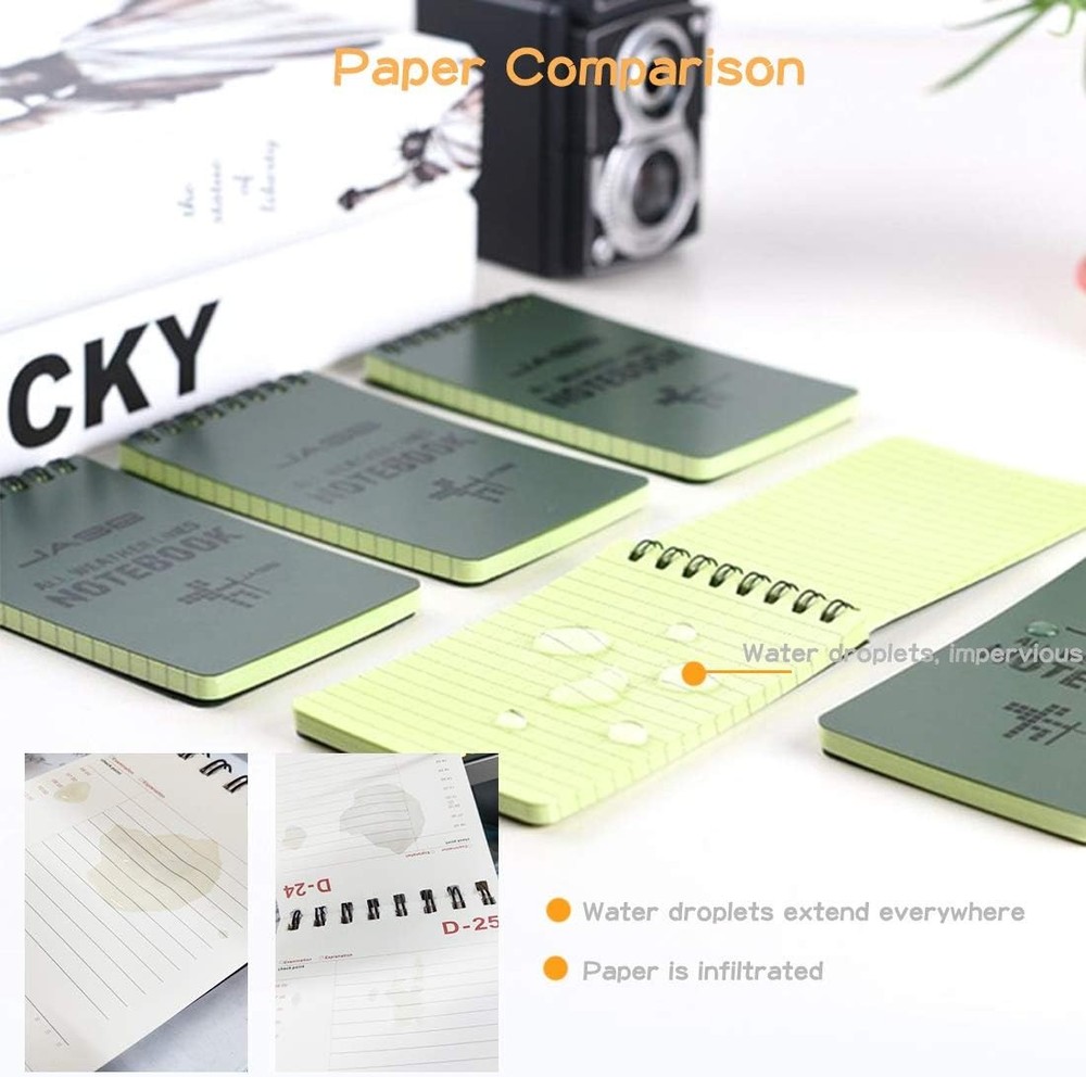 10 Pack Write In The Rain Notebook Steno Notepads, Pocket Waterproof Notepad,...