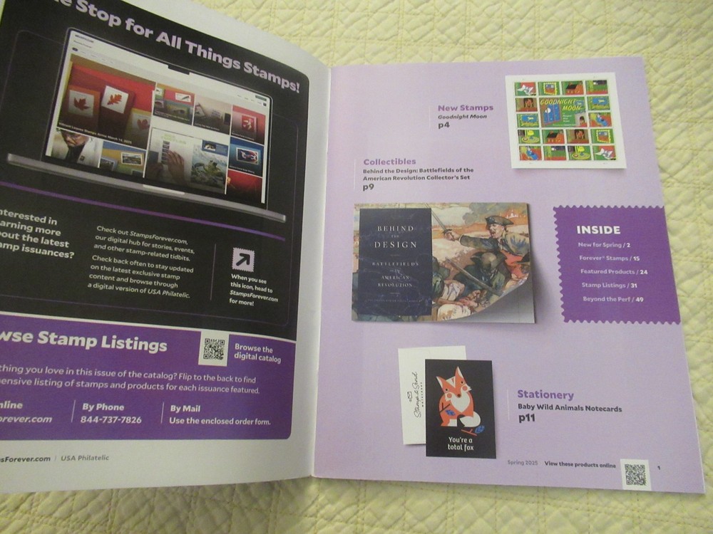 USPS USA Philatelic Spring 2025 Catalog