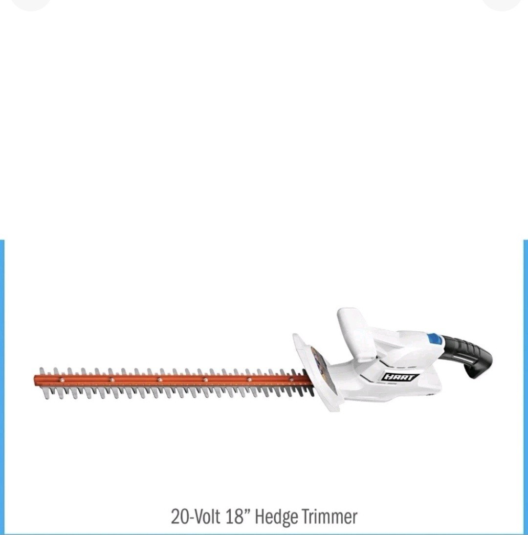 HART 20V Cordless 18-Inch Hedge Trimmer Kit. TOOL ONLY
