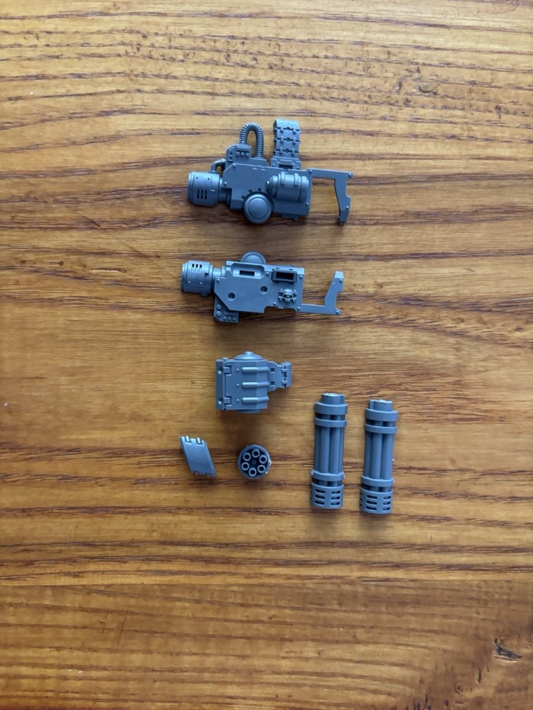 Warhammer 40K redemptor dreadnought minigun parts,