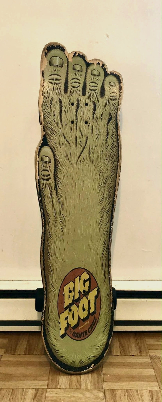 SANTA CRUZ BIG FOOT / SCREAMING FOOT -JIM PHILLIPS- USED LONGBOARD