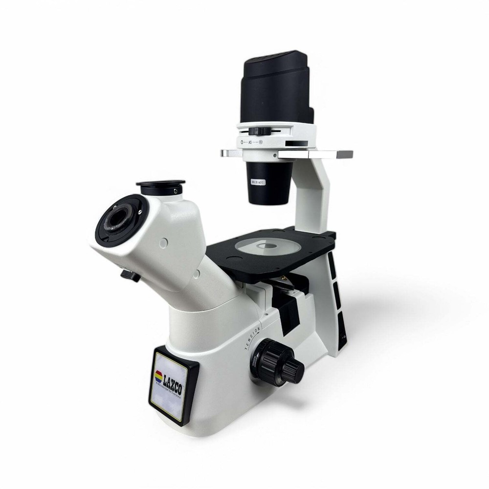 LAXCO LMI3000 Microscope Stand (LMI3-PH2) – No Objectives – Broken Binocular Hea