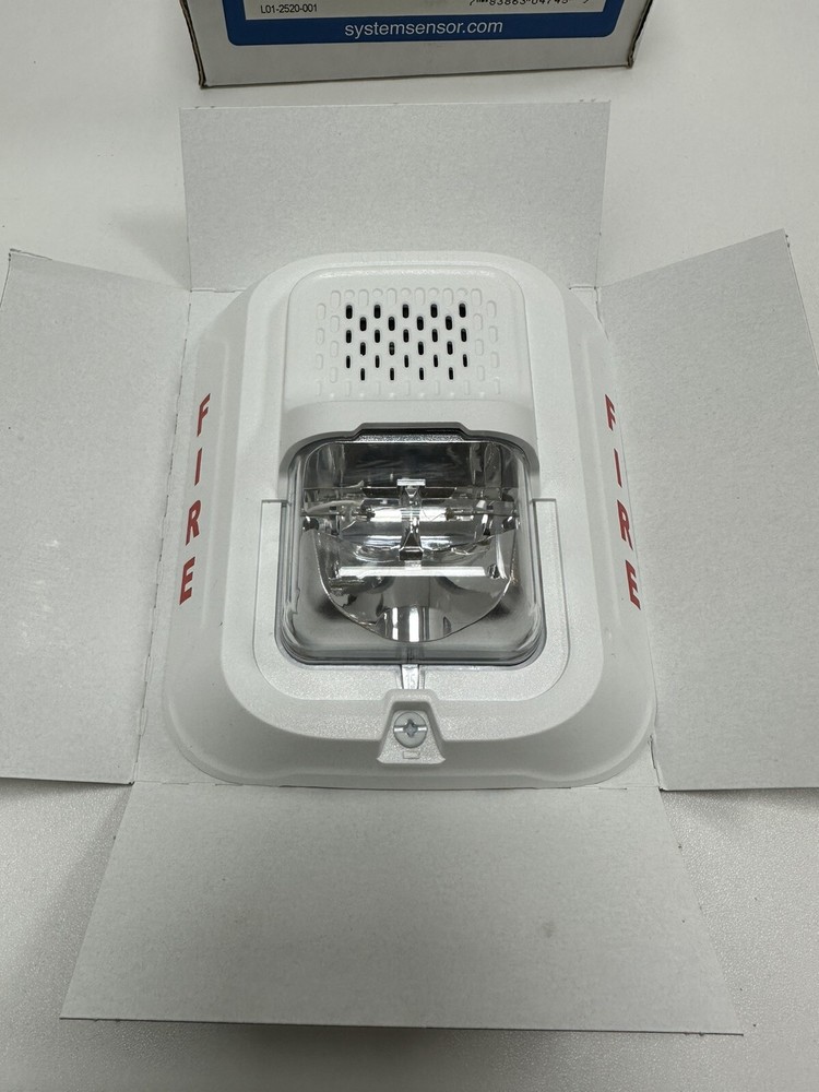 SYSTEM SENSOR P4WL WALL HORN STROBE (WHITE)