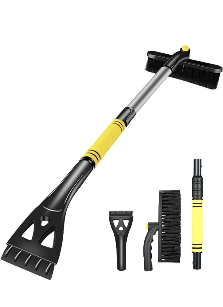 Ice Scraper for Car Windscreen, Extendable Car Scraper Snow Brush Detachable