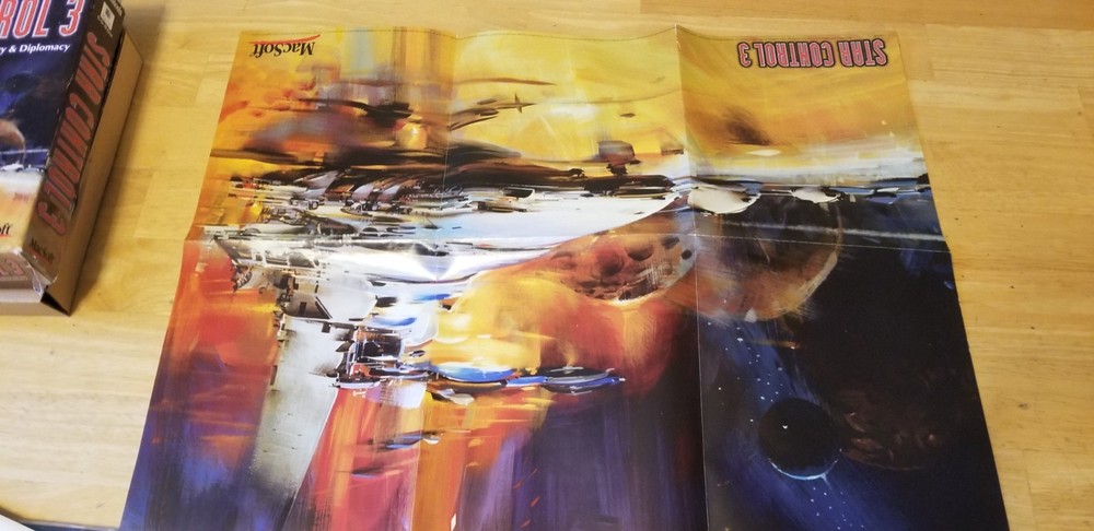 Star Control 3 MAC CD game! BIG BOX COMPLETE w poster