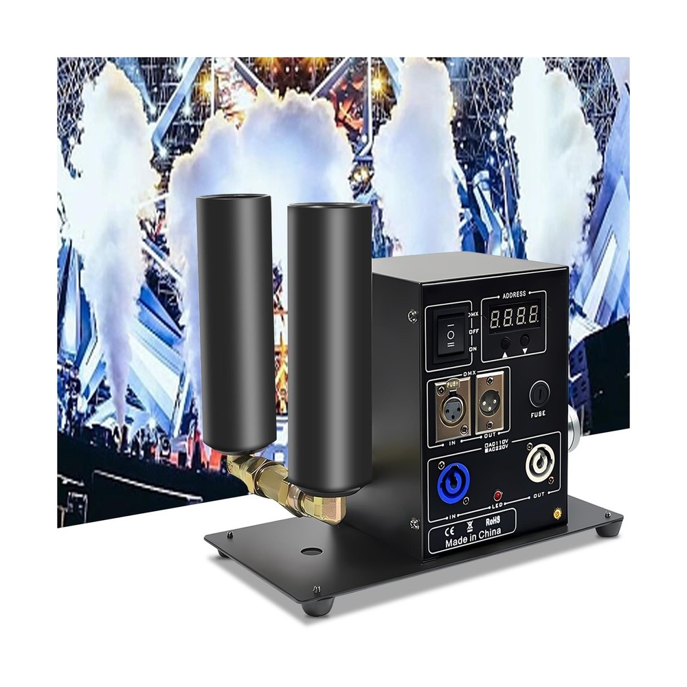 2 Shot Co2 Jet Machine, LCD Display Stage Fog Machine, DMX Control Digital Co...