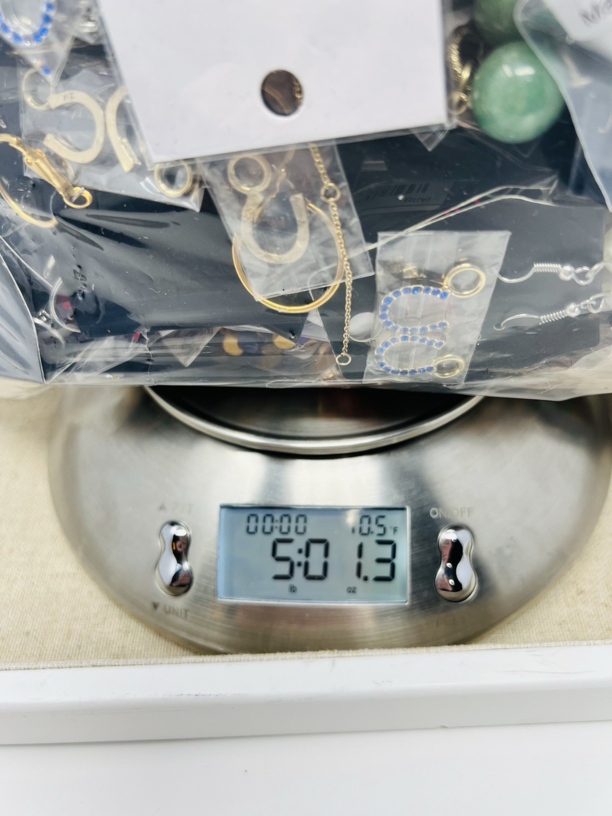 Mystery Jewelry Assorted New Necklace, Bracelet, Earring Lot of 5Lbs Wearable