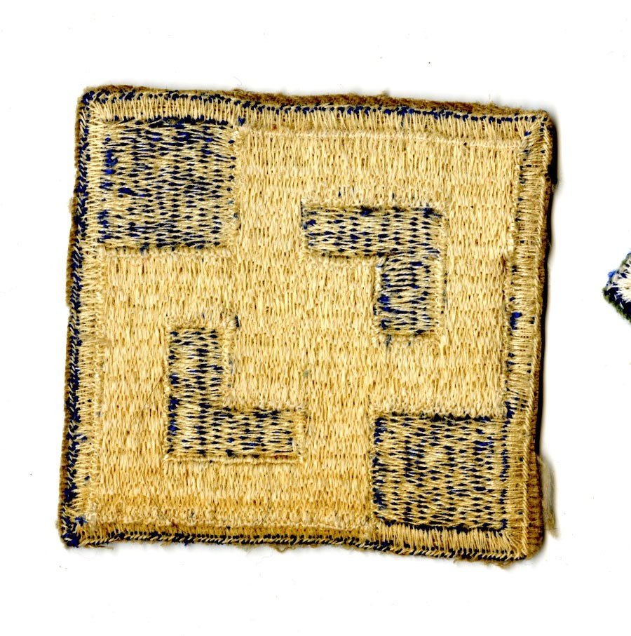 2nd Service Command White Back Patch WWII Vintage New York New Jersey