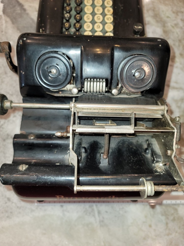 Antique 1920's Working Burroughs Class 3 Adding Machine
