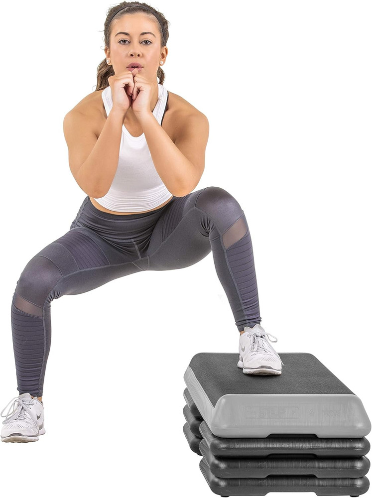 The Original STEP Exercise Step Platform, Health Club Size Stepper for Exercise