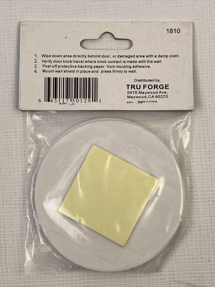 3 Packs HomeLife Essentials 2pc Wall Shield for Door Knobs and Pulls 3.25"