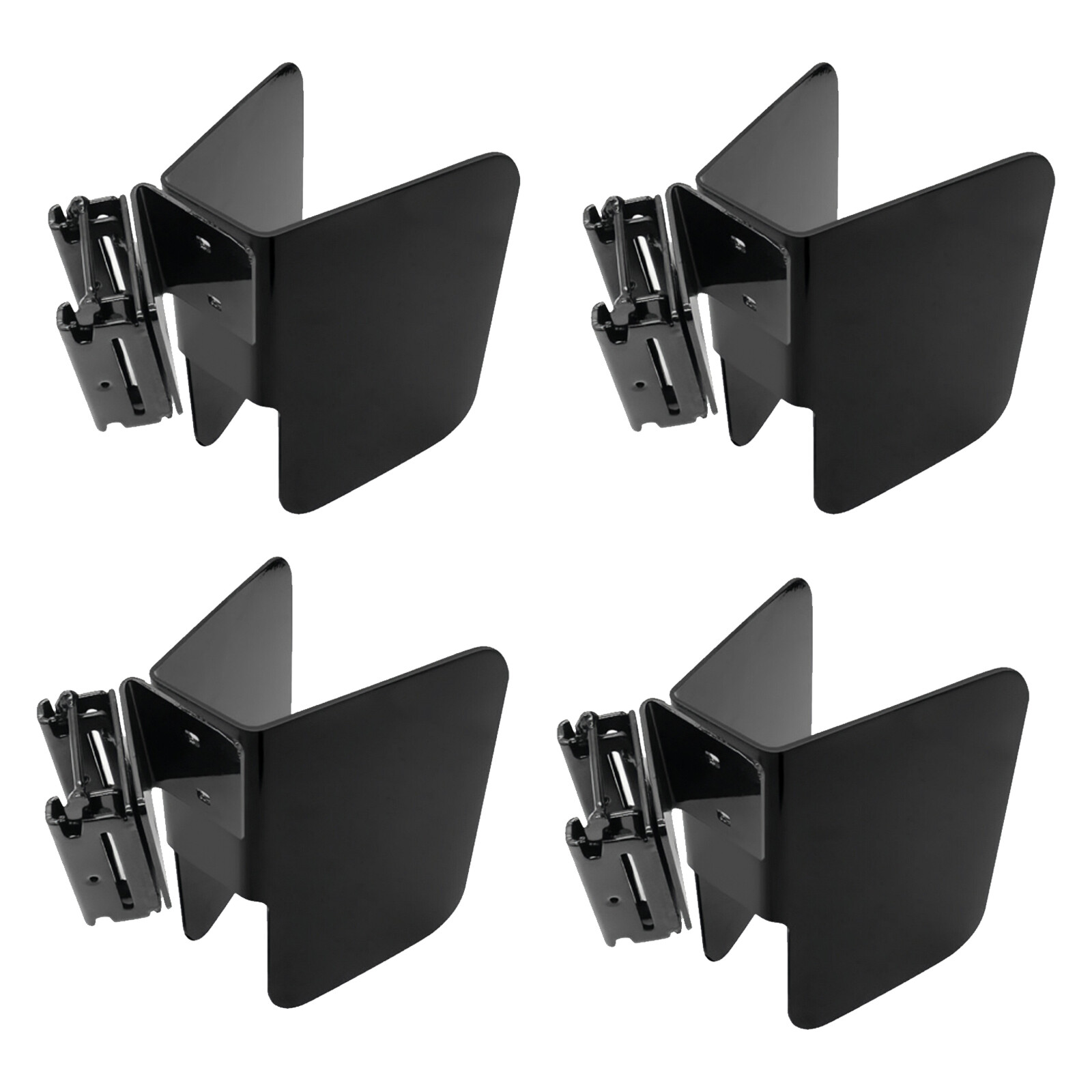 4 pack E-track Wheel Chock Strap Kit Motorcycle Wheel Chocks Heavy Duty Powder